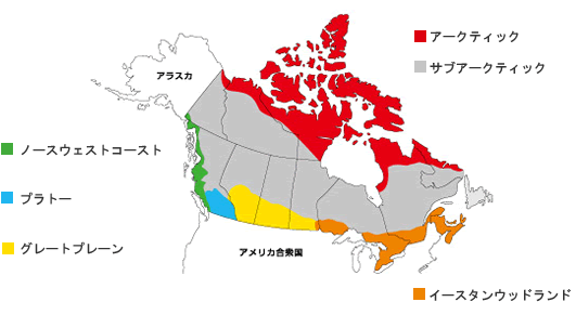 先住民　居住地域MAP