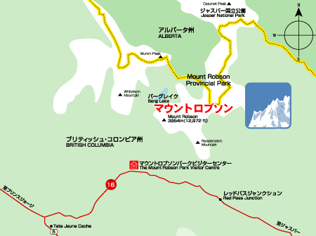 マウントロブソン案内図