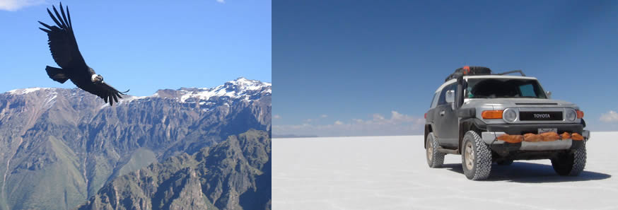 アンデスの原風景 コルカ渓谷でのコンドルウォッチングと人気のウユニ塩湖を巡る ペルー＆ボリビア周遊