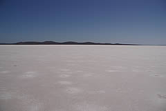 真っ白な塩湖も見れます
