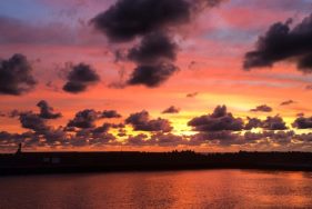 北海道最西端の夕景